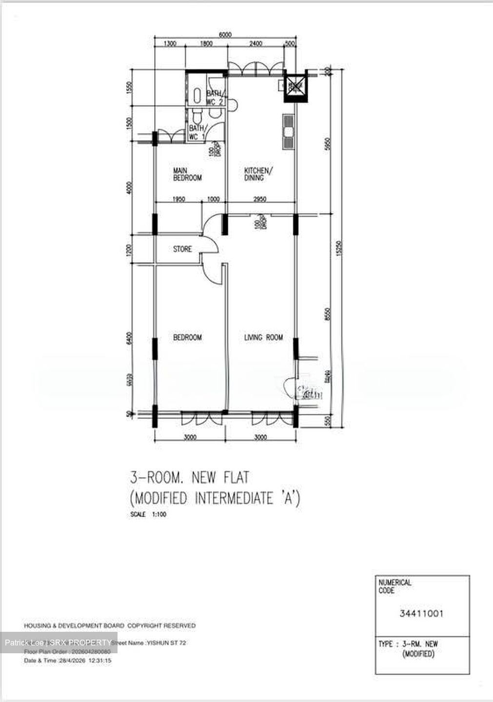 Blk 735 Nee Soon Central Vista (Yishun), HDB 3 Rooms #566626961